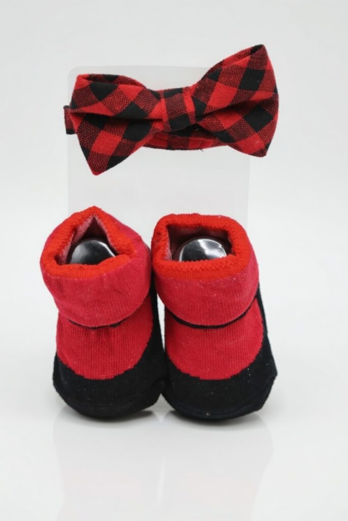baby bowtie & booties set