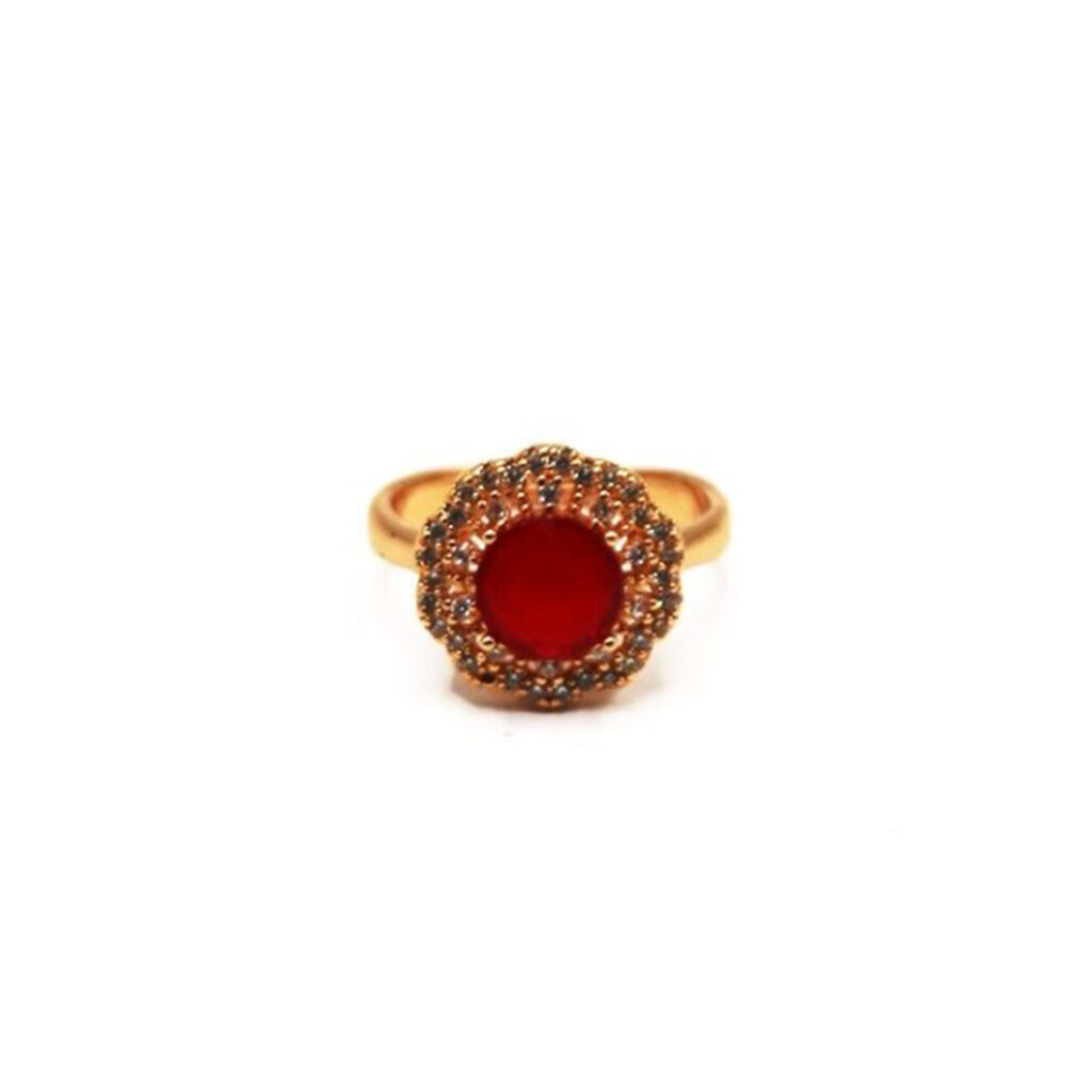 Ruby Halo Ring