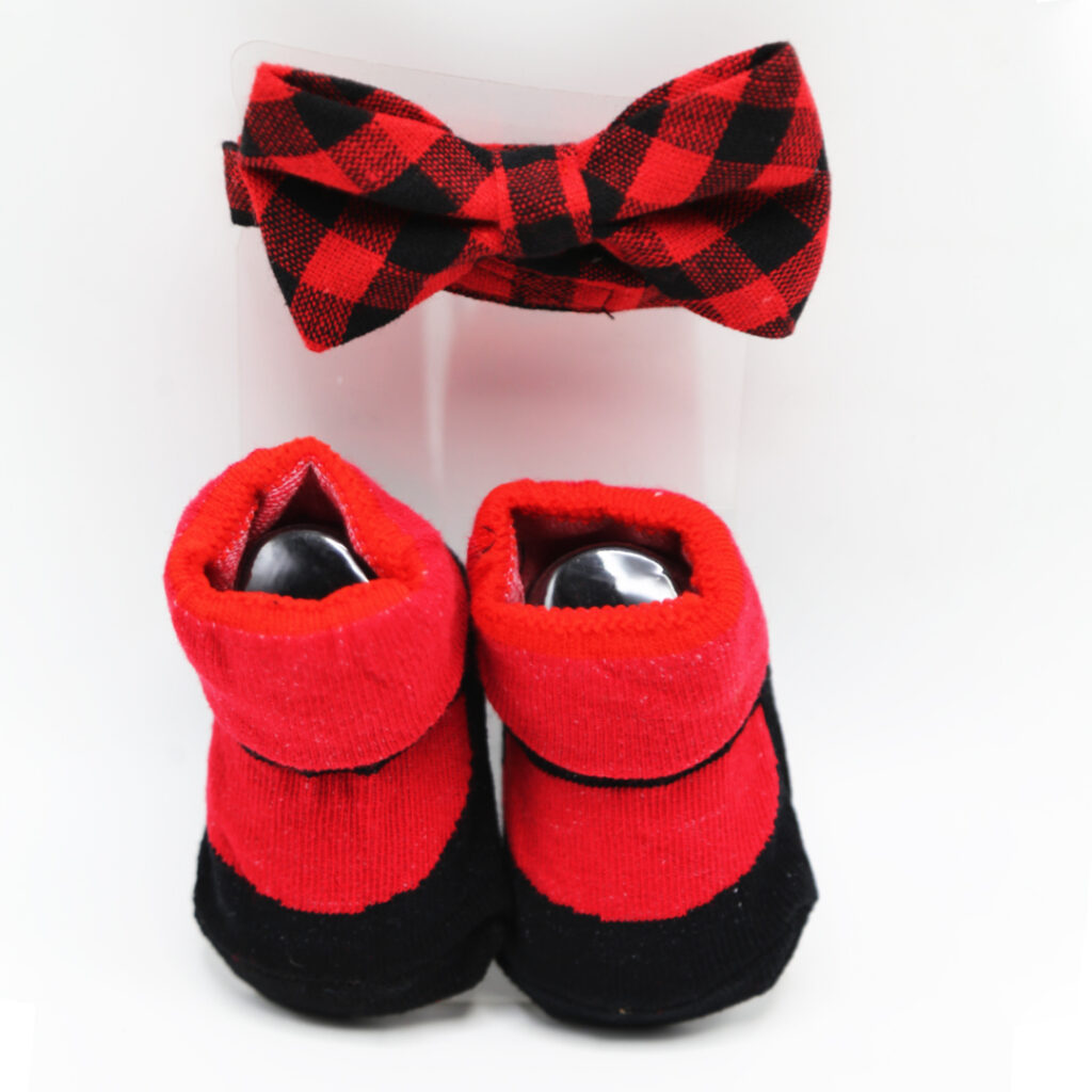 baby bowtie & booties set