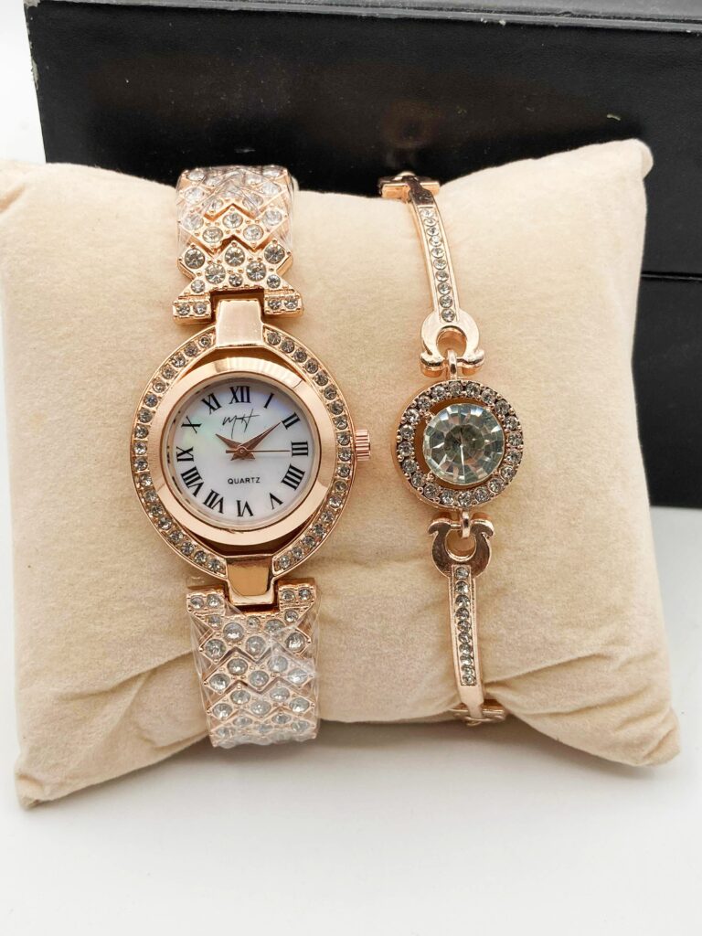 Luxury Watch & Bracelet Set