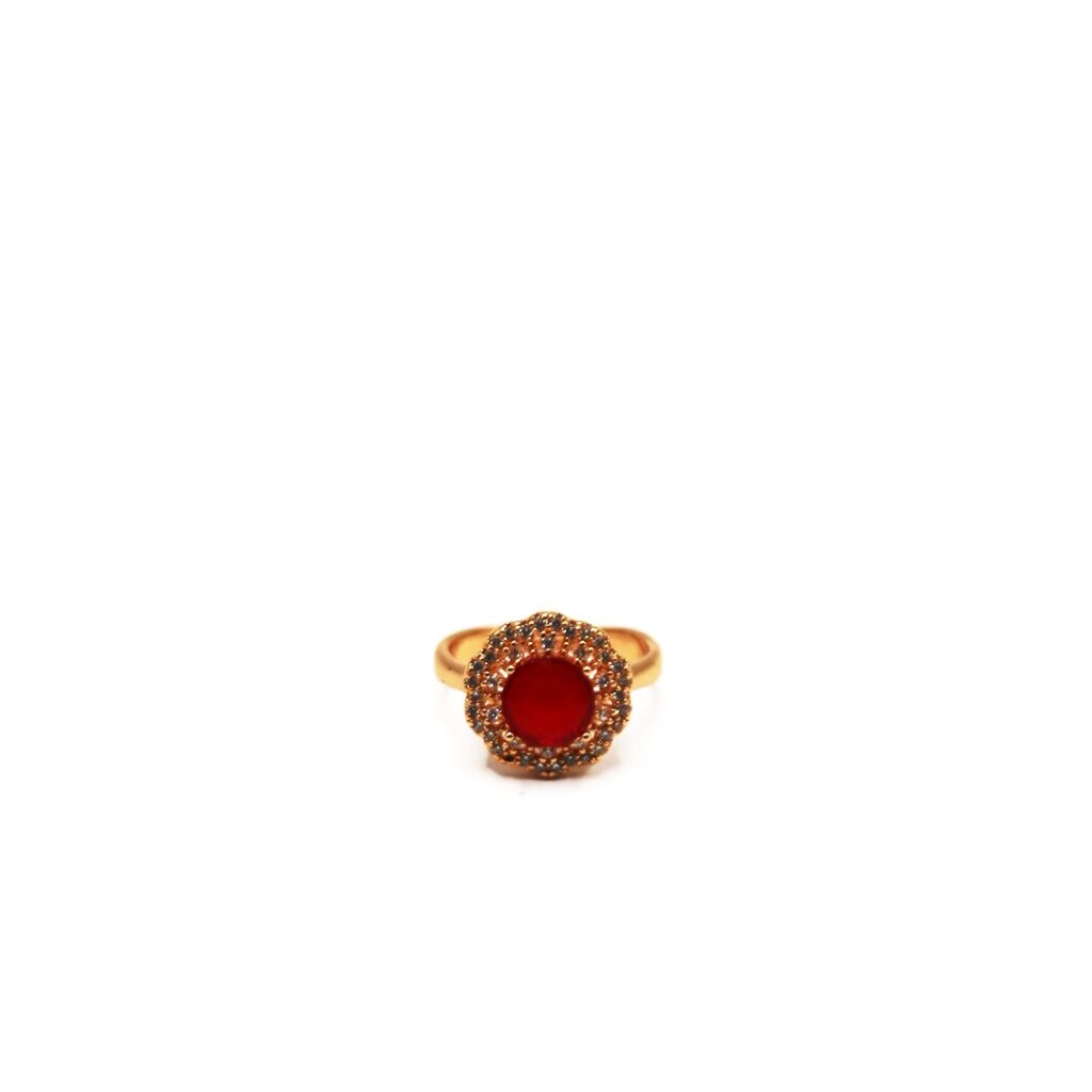 Ruby Halo Ring
