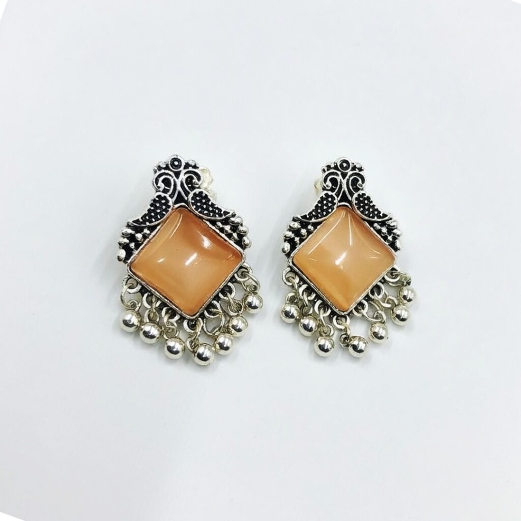 Pale Stone Earrings