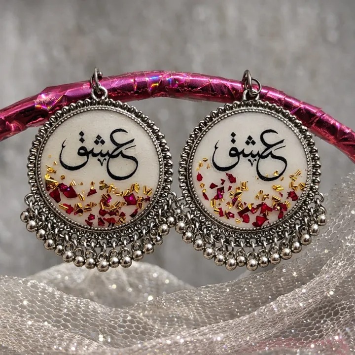 Traditional Handmade Resin Jhumka Earrings for Women