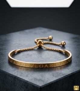 Stainless Steel Up & Down Bvlgari Bracelet (Anti-Tarnish)