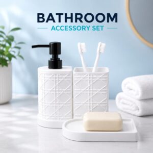 3-Piece Bathroom Accessories Set