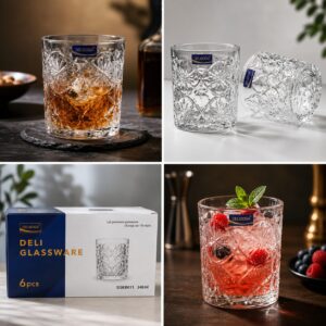 Diamond Crystal Tumbler Set(6 Pieces)