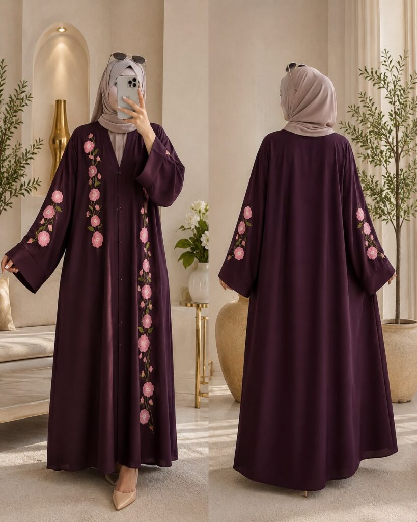 Floral Grace Abaya