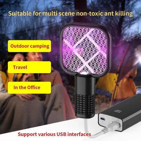 USB Electric Mosquito Racket Portable