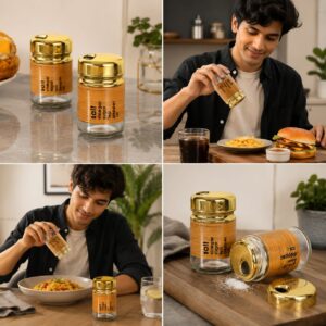 Premium Glass Spice Jar