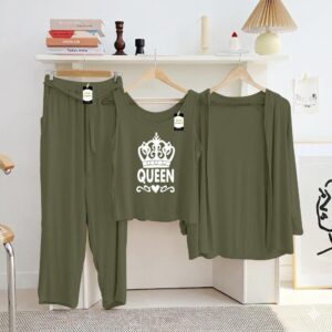 Ladies 3‑Piece Nightwear Set