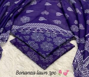 BONANZA _ Lawn collection 3pc_ Replica Guaranteed Stuff