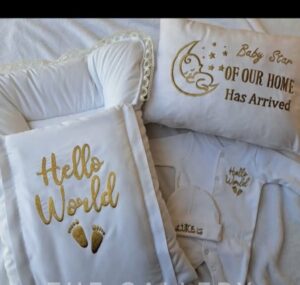 4-Piece Newborn Baby Bedding & Gift Set