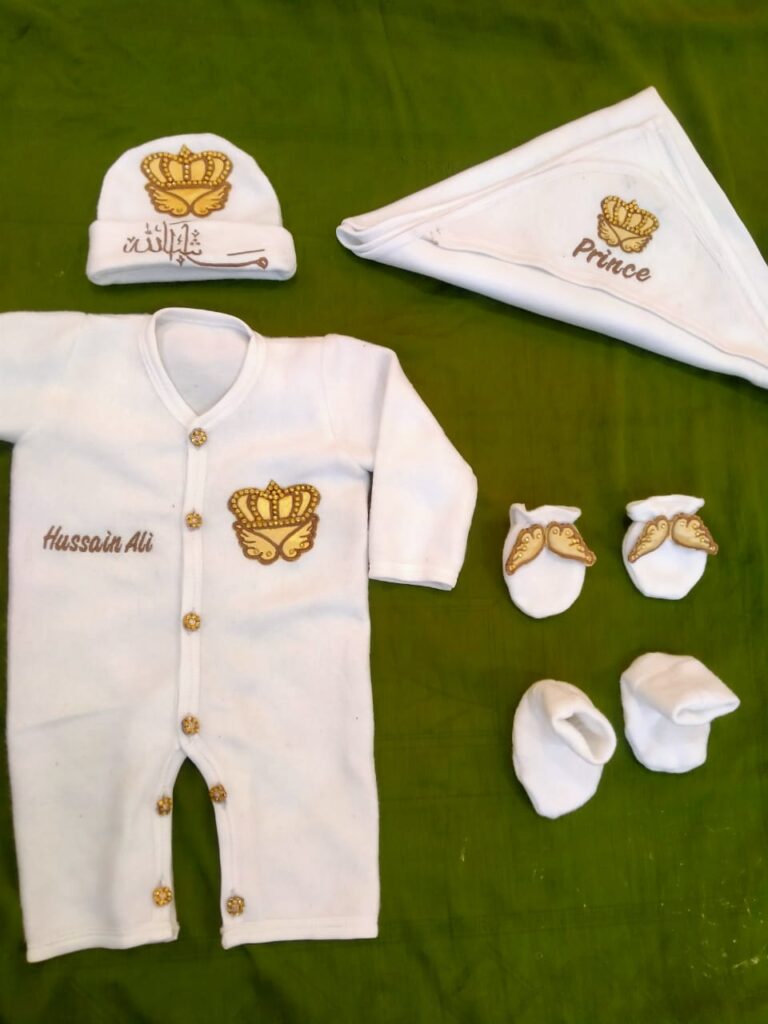 Custom Name Baby Welcome Kit – 8 Pieces